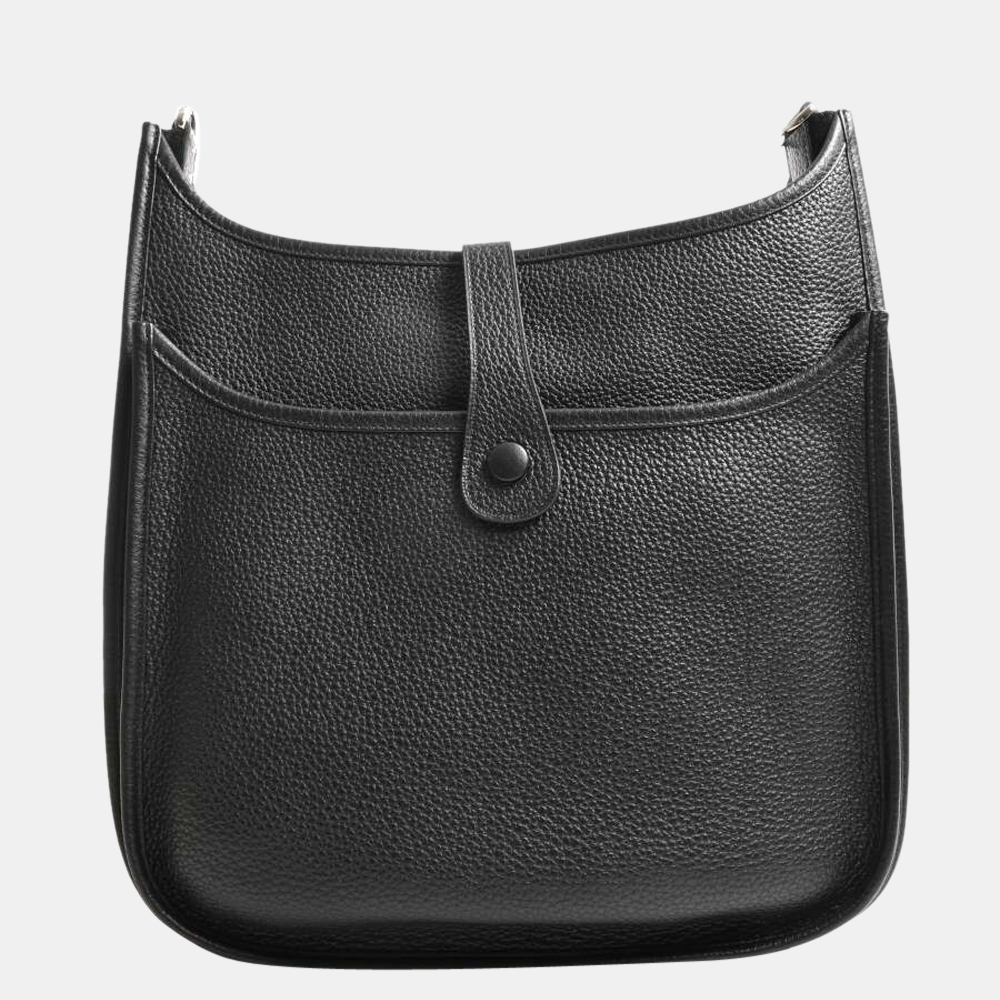 

Hermes Taurillon Clemence Evelyne Shoulder Bag Black