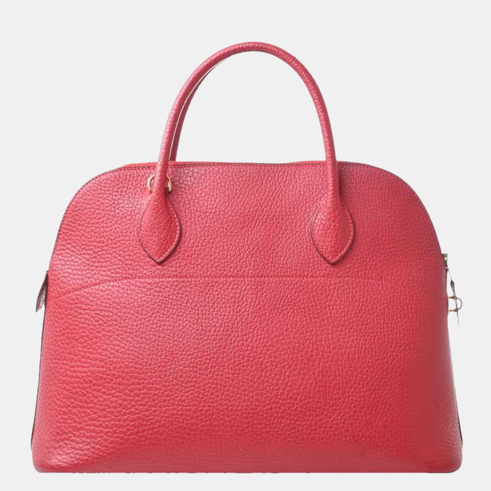 

Hermes Ardennes Bolide 35 Handbag Red