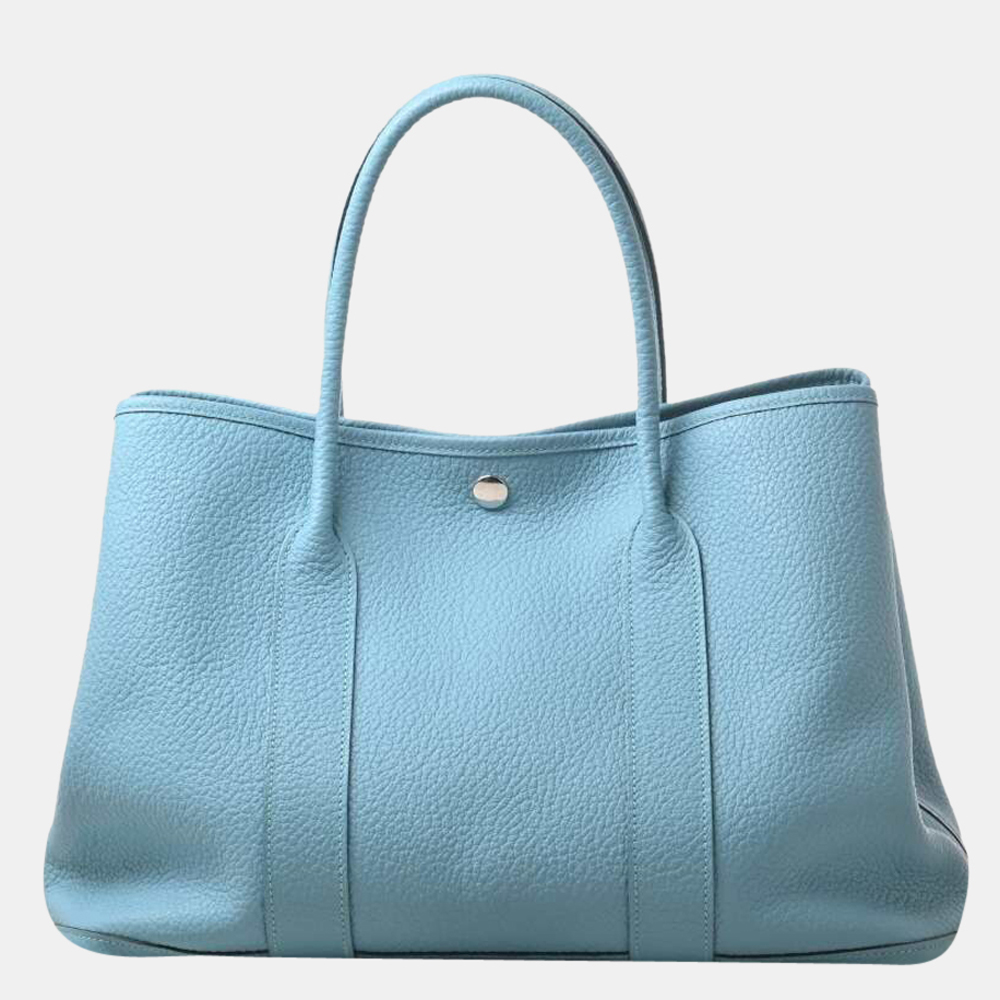 

Hermes Negonda Garden MM Tote Bag Sunseal Blue