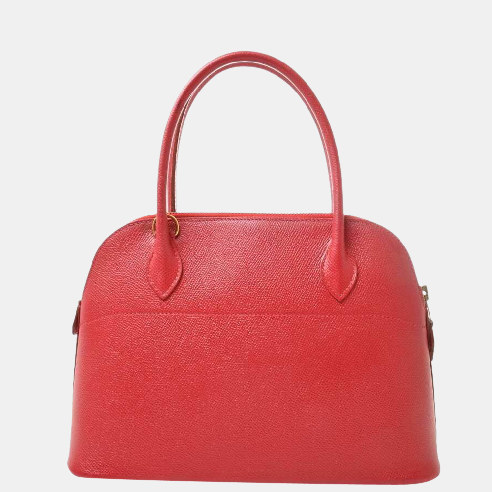 

Hermes Kushbel Bolide 27 2WAY Handbag Rouge Red