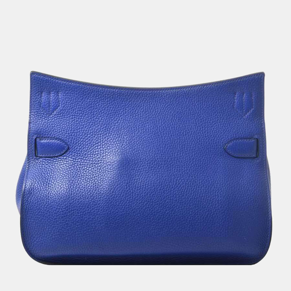 

Hermes Jypsiere Jypsiere 31 Women's Taurillon Clemence Leather Shoulder Bag Blue