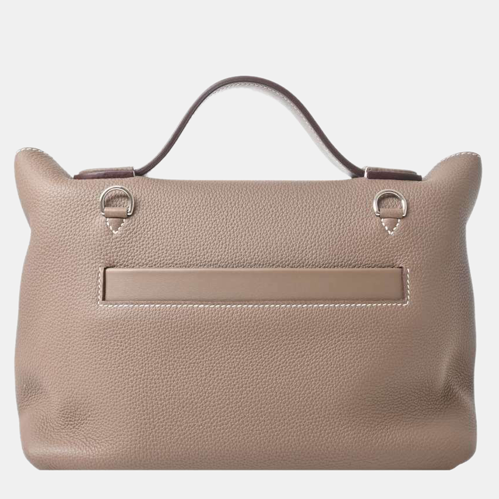 

Hermes Taurillon Clemence Van Quatre 29 Shoulder Bag Greige, Grey