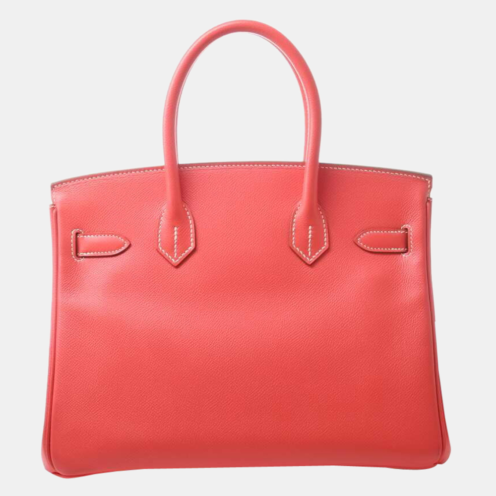

Hermes Vaux Epson Candy Birkin 30 Handbag Rose Jaipur Pink
