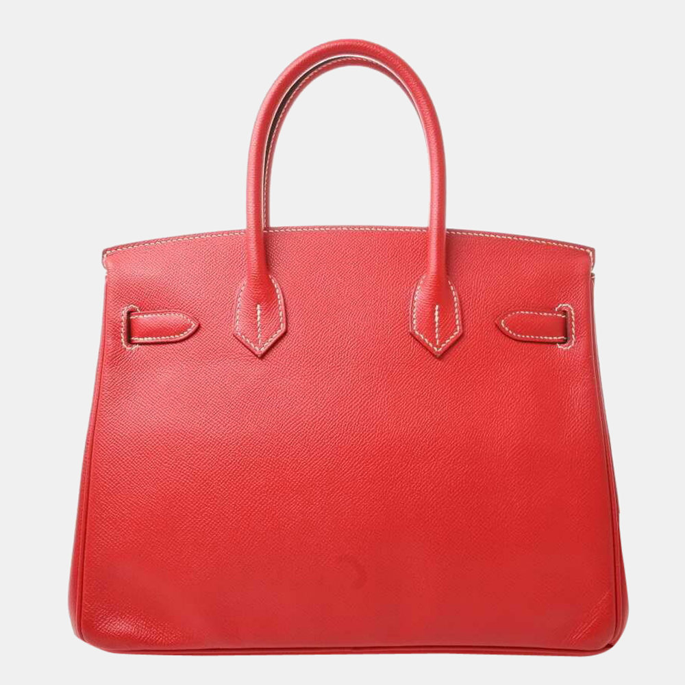 

Hermes Vaux Epson Candy Birkin 30 Rouge Kazak Tarasa Red