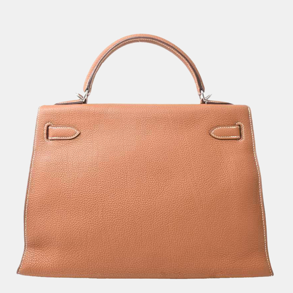 

Hermes Togo Serie Kelly 32 Handbag Brown