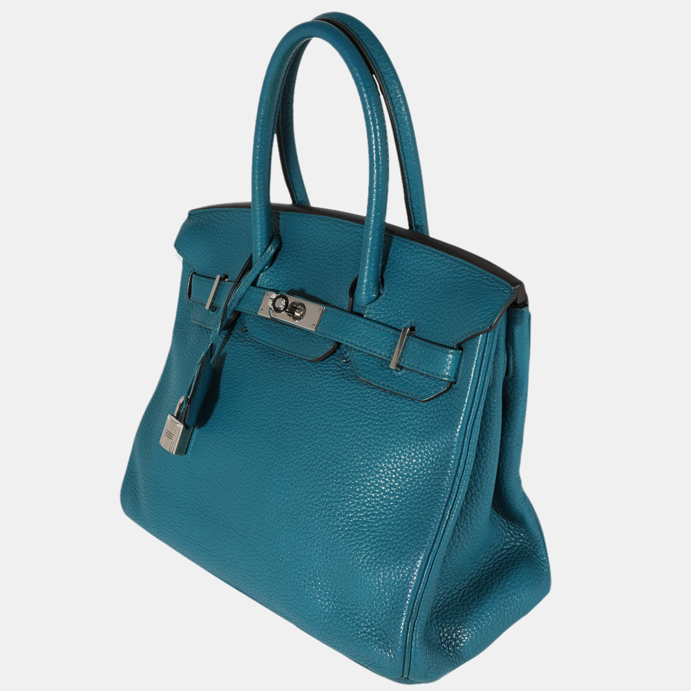 

Hermes Colvert ClÃ©mence Birkin 30 PHW, Blue