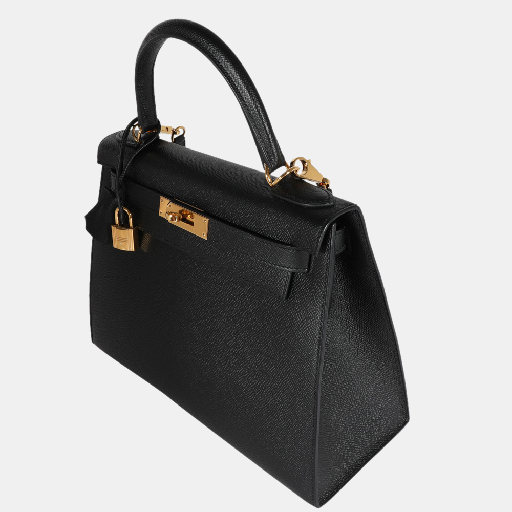 

Hermes Black Epsom Sellier Kelly 28 GHW
