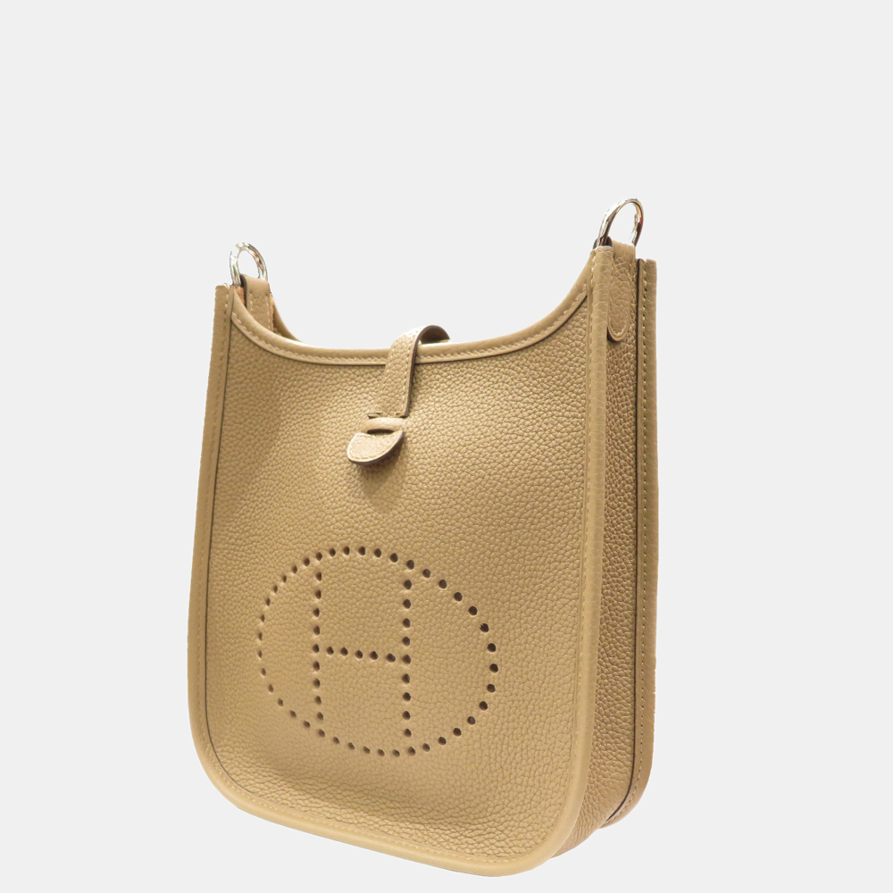 

Hermes Evelyn TPM Shoulder Bag Beige De Weimar Taurillon Z Engraved