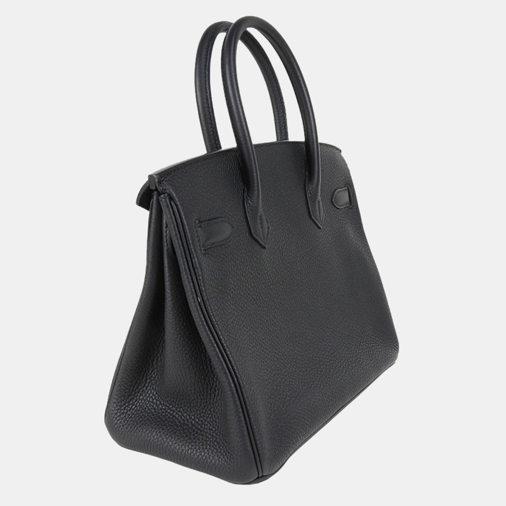 

Hermes Black Togo Leather Palladium Hardware Birkin 30 Bag