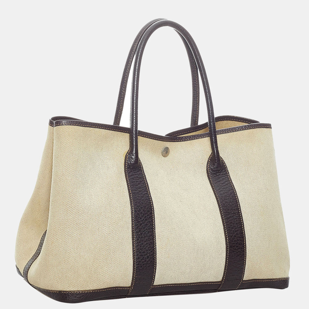 

Hermes Brown/Beige Garden Party PM