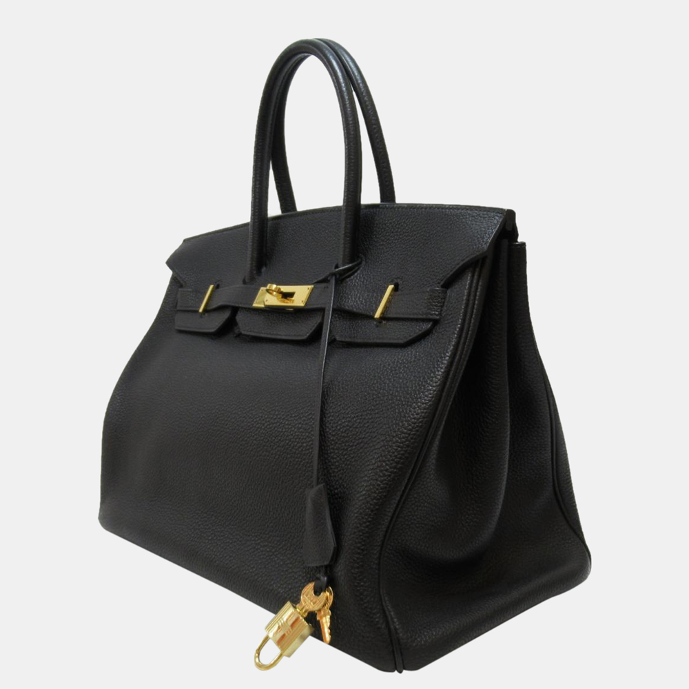 

Hermes Black Clemence Birkin 35