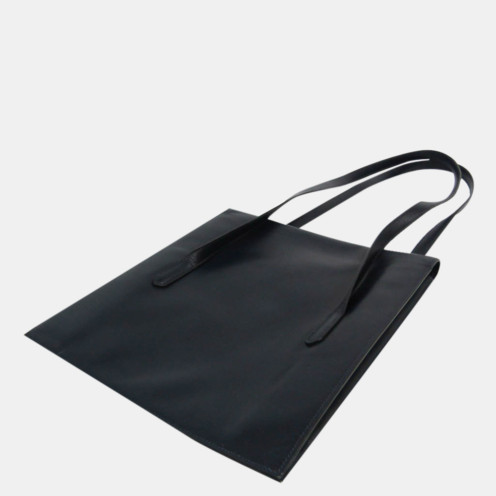 

Hermes Women's Leather Tote Bag Navy BF527601, Black