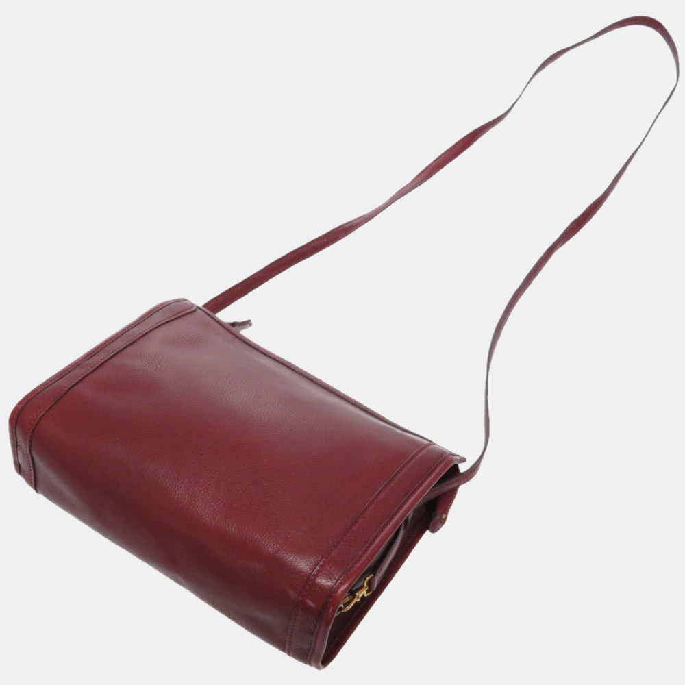 

Hermes Vintage Leather Shoulder Bag Bordeaux, Burgundy