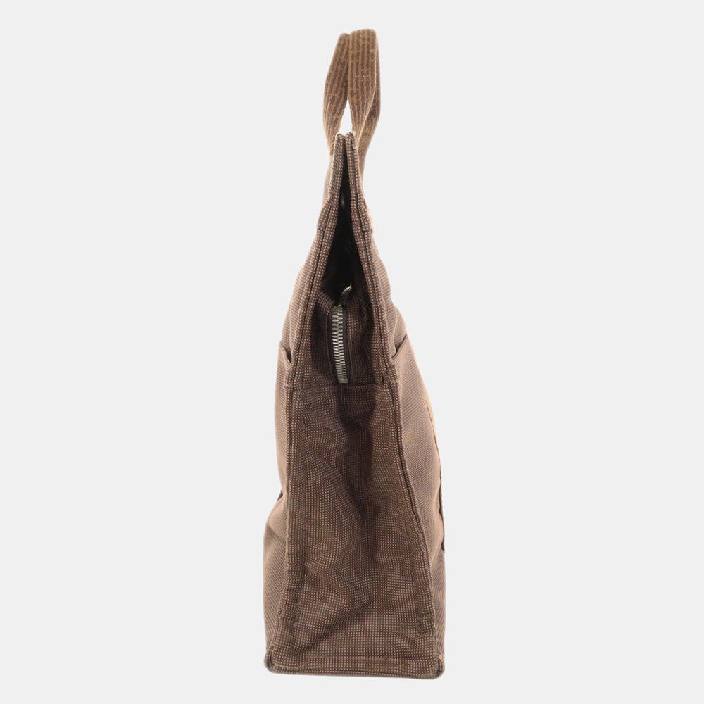 

Hermes Aleline Tote MM Bag Canvas Ladies, Brown