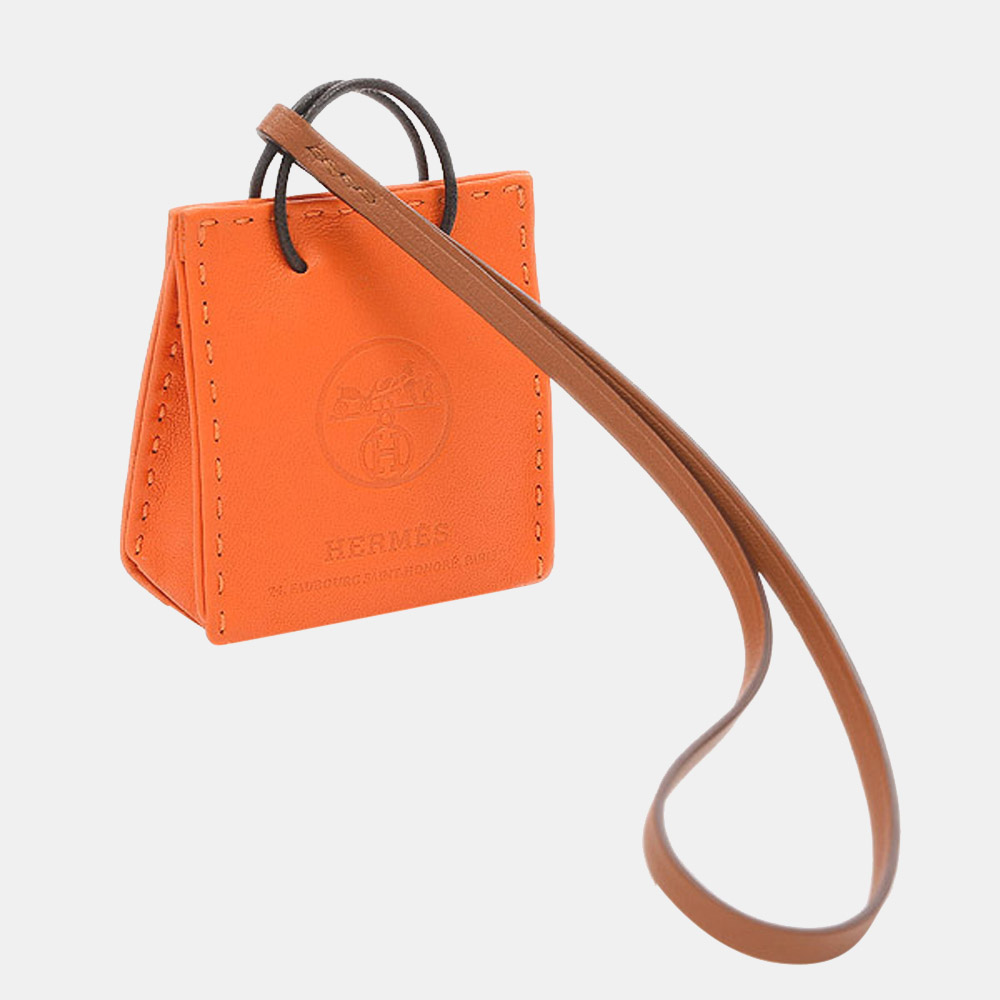 

Hermes Sack Orange Shopper Type Bag Charm Annu Milo Fu