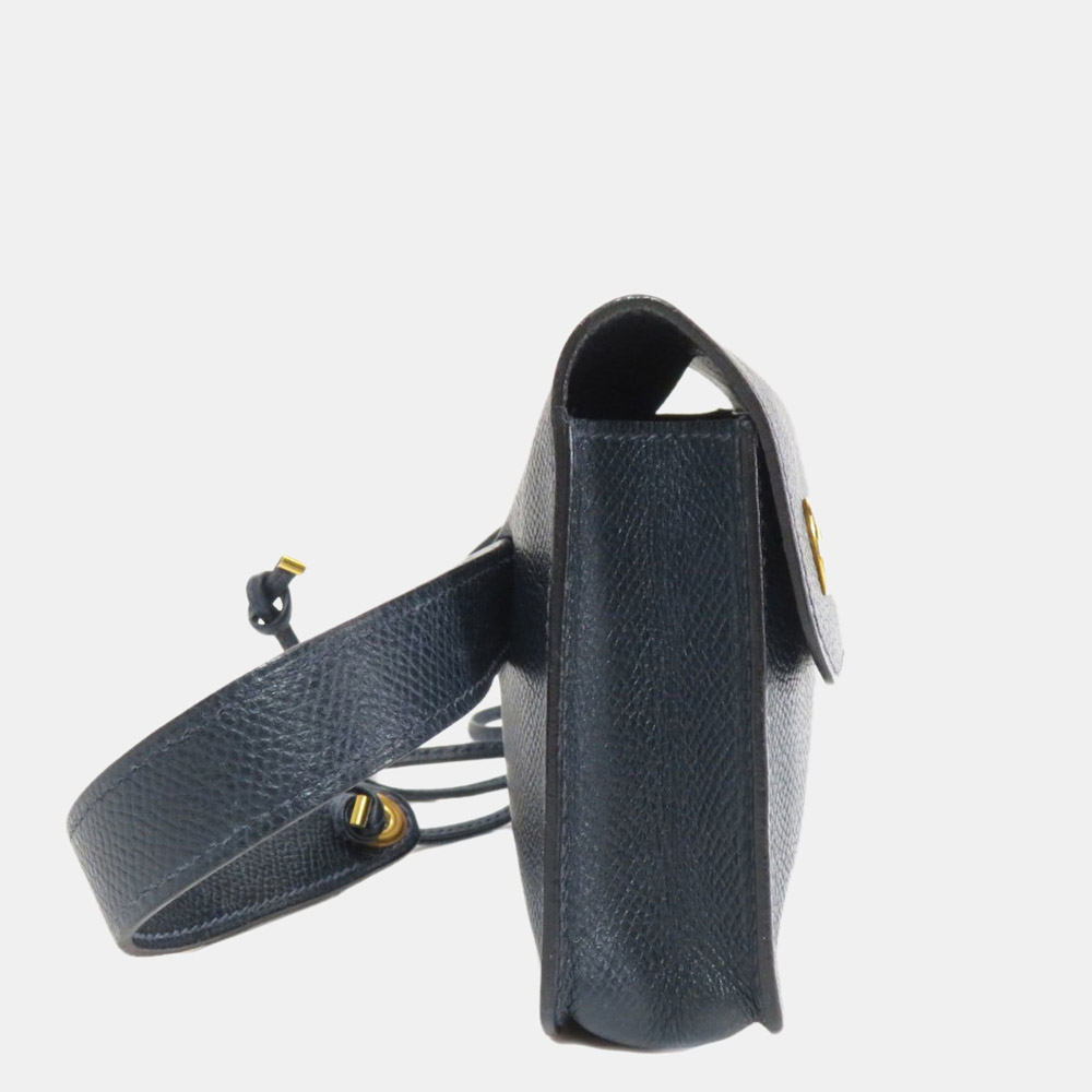 

Hermes Pochette Green Kushbel Hip Bag / Waist Ladies, Navy blue
