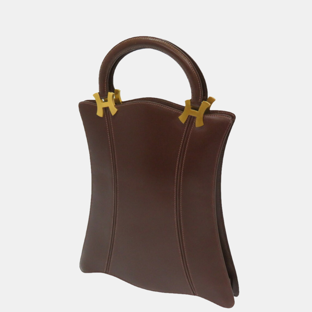 

Hermes Tree Box Calf Tote Bag Brown