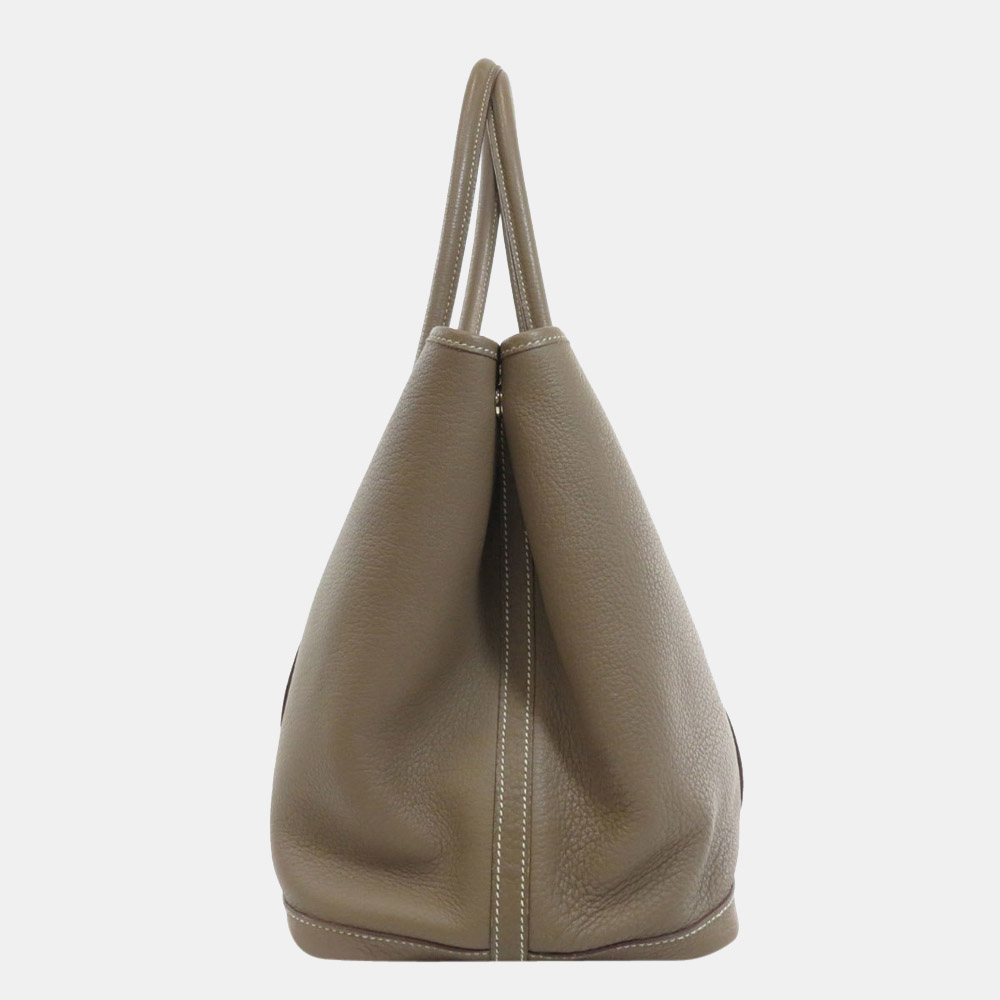 

Hermes Garden Party PM Etope Etup Tote Bag Leather Ladies, Grey