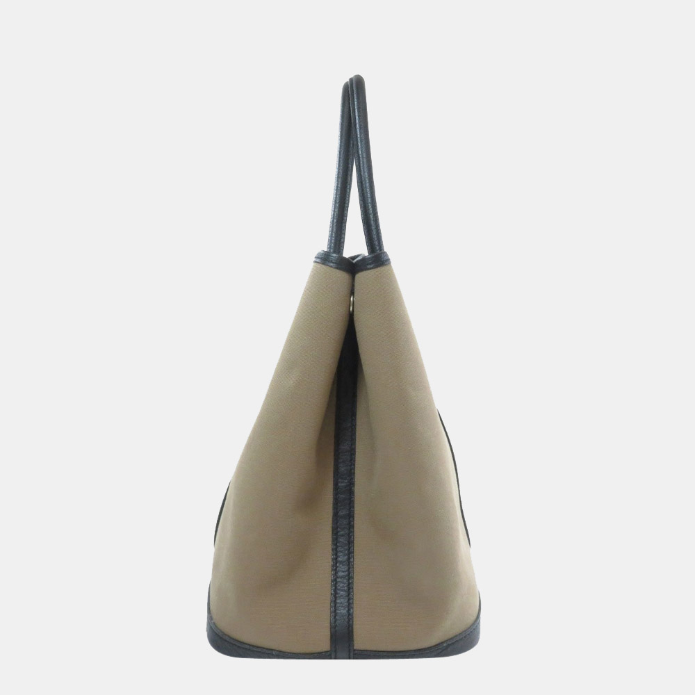 

Hermes Garden Party PM Etope Etup Black Tote Bag Toile Offiche Ladies, Grey