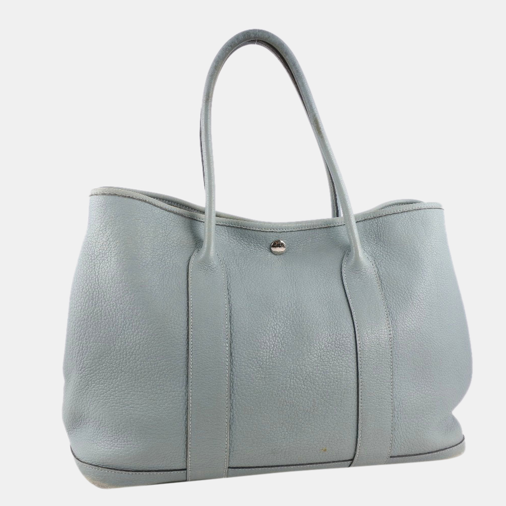 

Hermes Garden Party PM Taurillon Clemence Shell Light Blue N Ladies Tote Bag