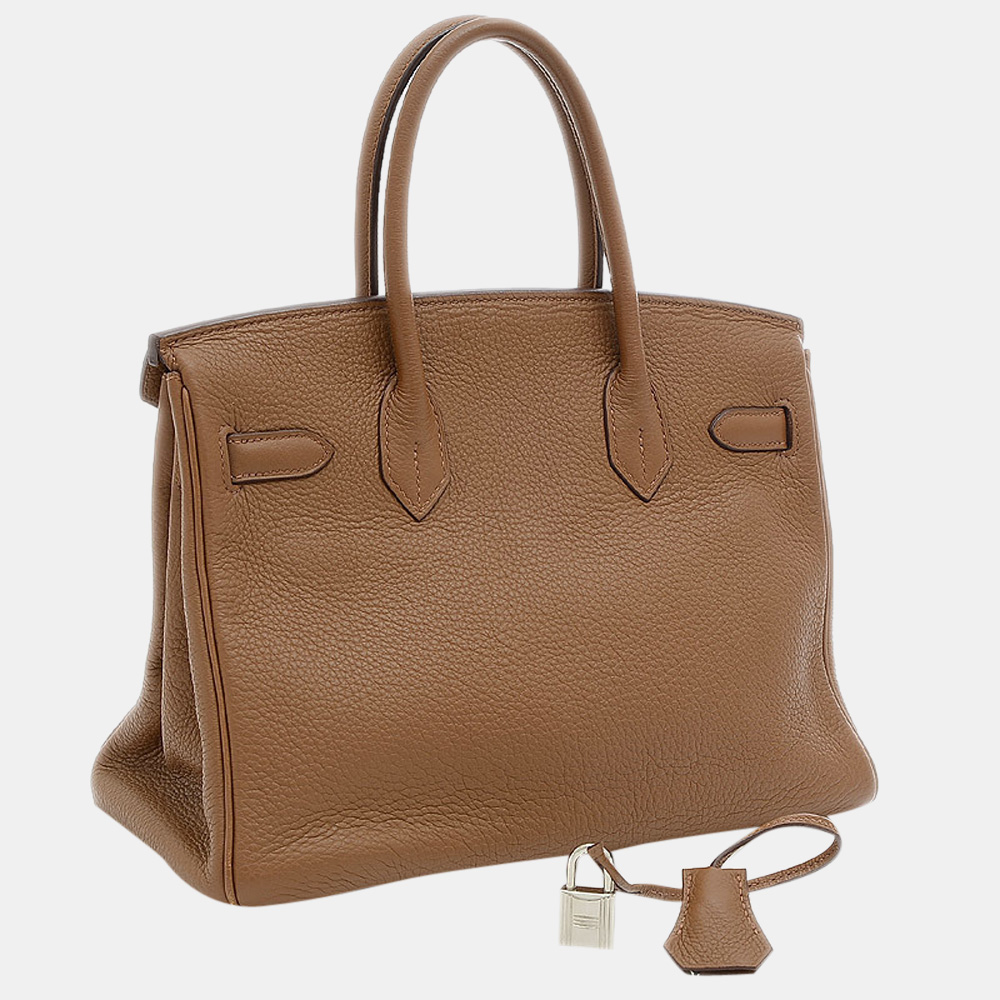 

Hermes Birkin Togo Leather Handbag Alezan, Brown