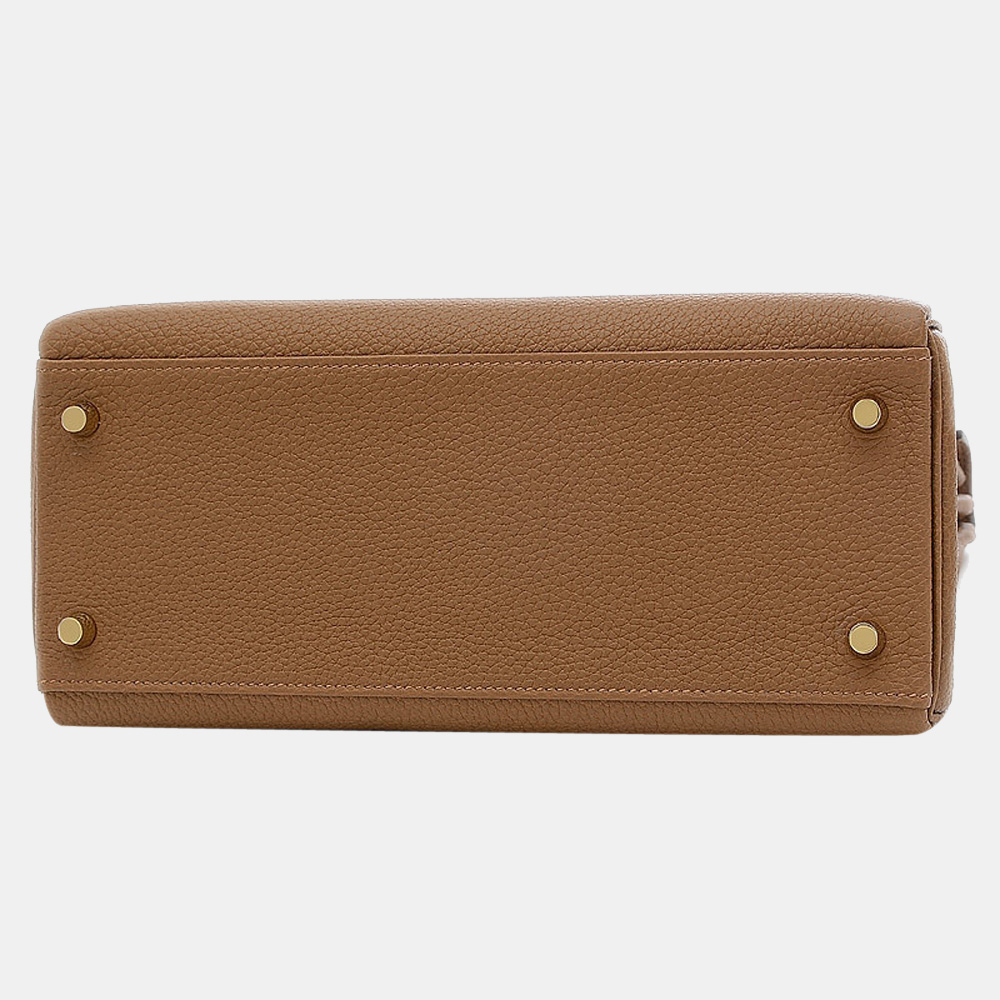 

Hermes Kelly Togo Leather Handbag,Shoulder Bag Alezan, Brown