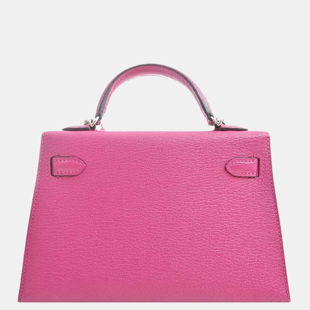 

Hermes Kelly Women's Chevre Leather Shoulder Bag Purple