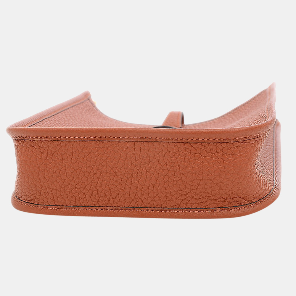 

Hermes Evelyne Women's Taurillon Clemence Leather Shoulder Bag, Brown