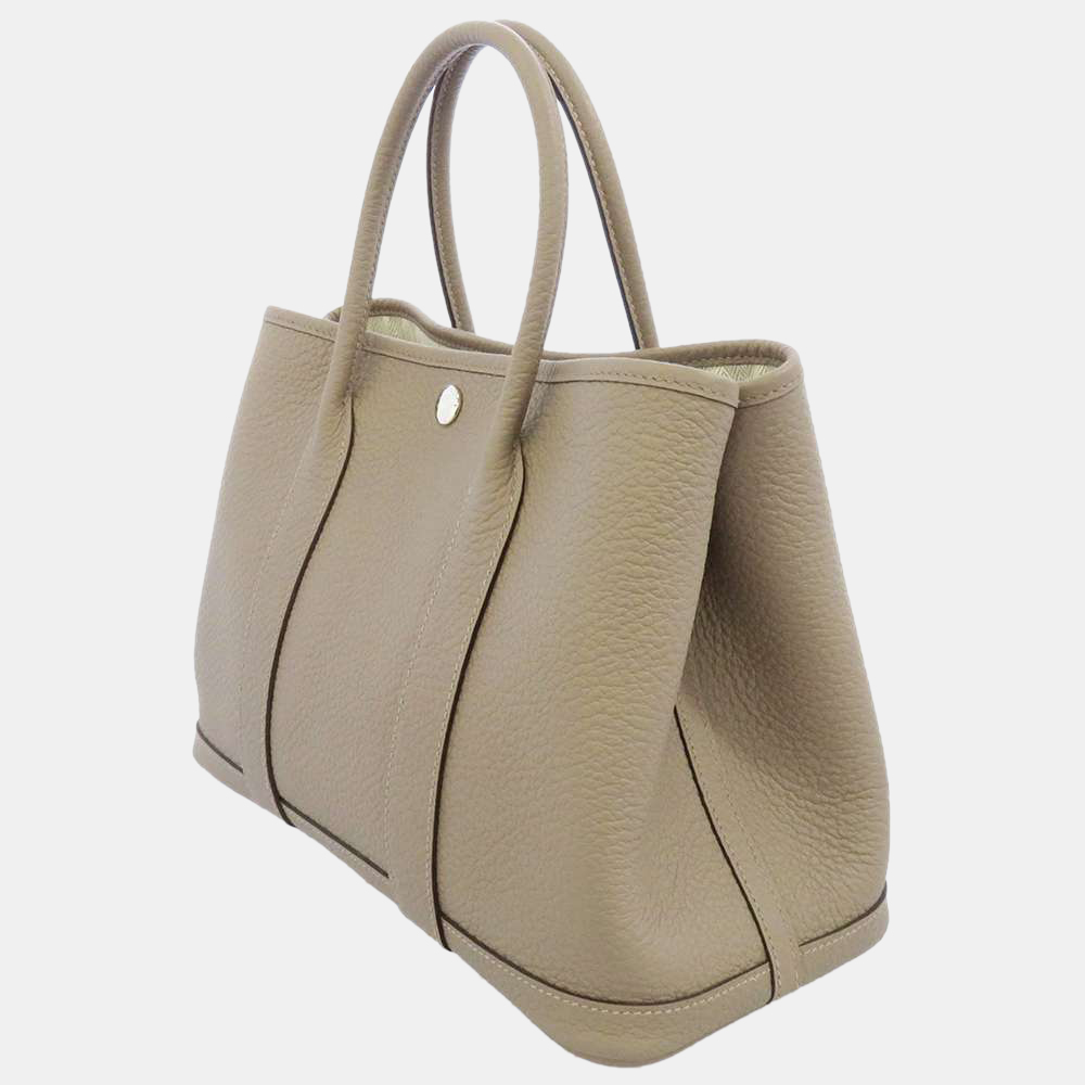 

Hermes Grey Negonda Leather Garden Party TPM Tote Bag