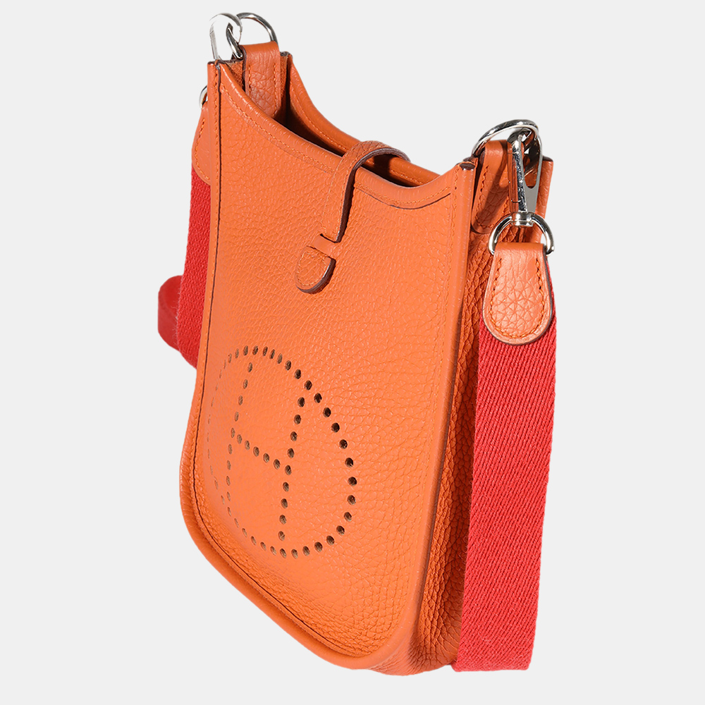 

Hermes Orange Clemence Evelyne TPM PHW