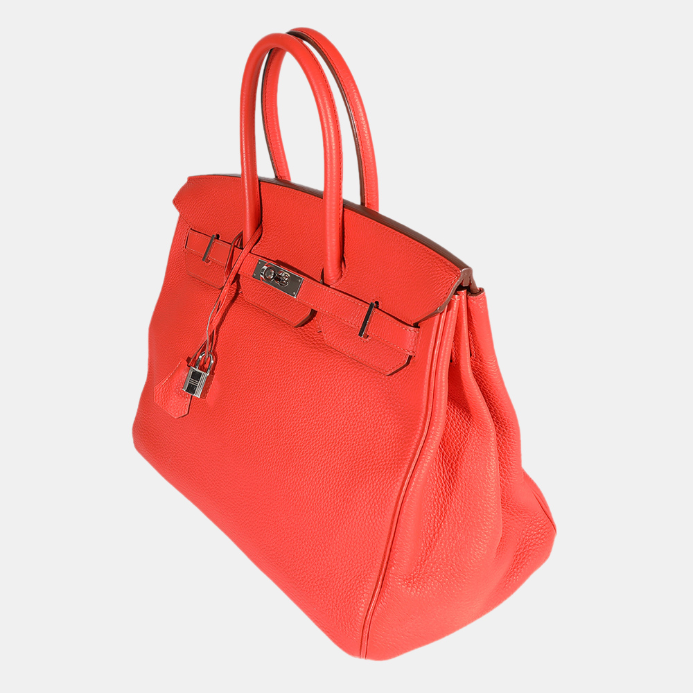 

Hermes Bougainvillea Togo Birkin 35 PHW, Red