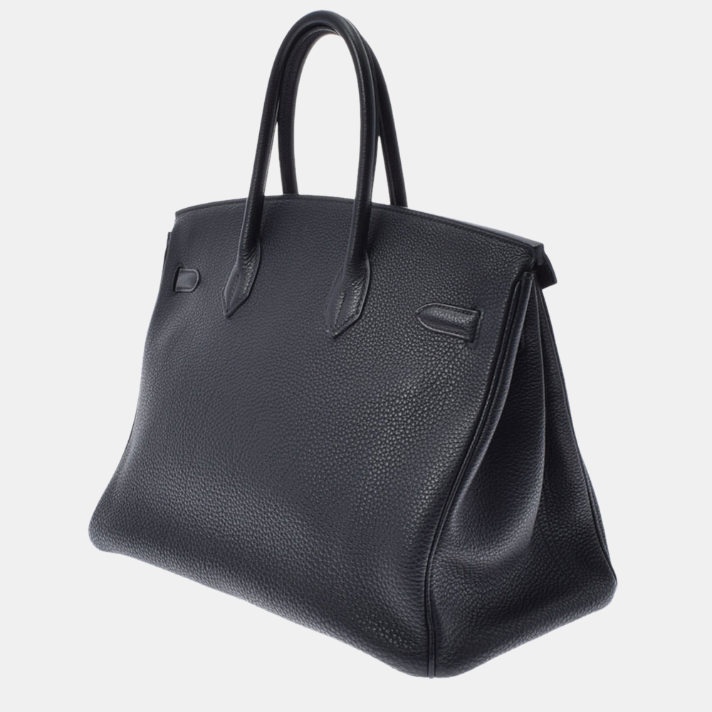 

Hermes Black Togo Leather Gold Hardware Birkin 35 Bag