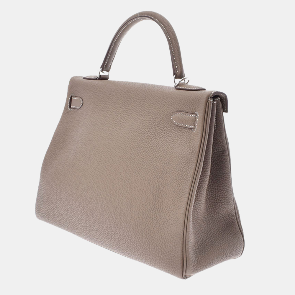 

Hermes Grey Togo Leather Palladium Hardware Kelly 32 Bag