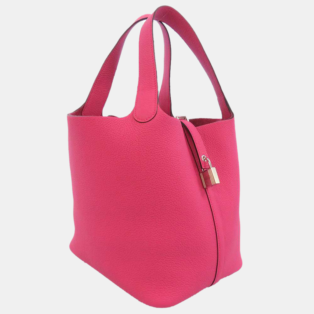 

Hermes Pink Feutre Swift Picotin Lock bag