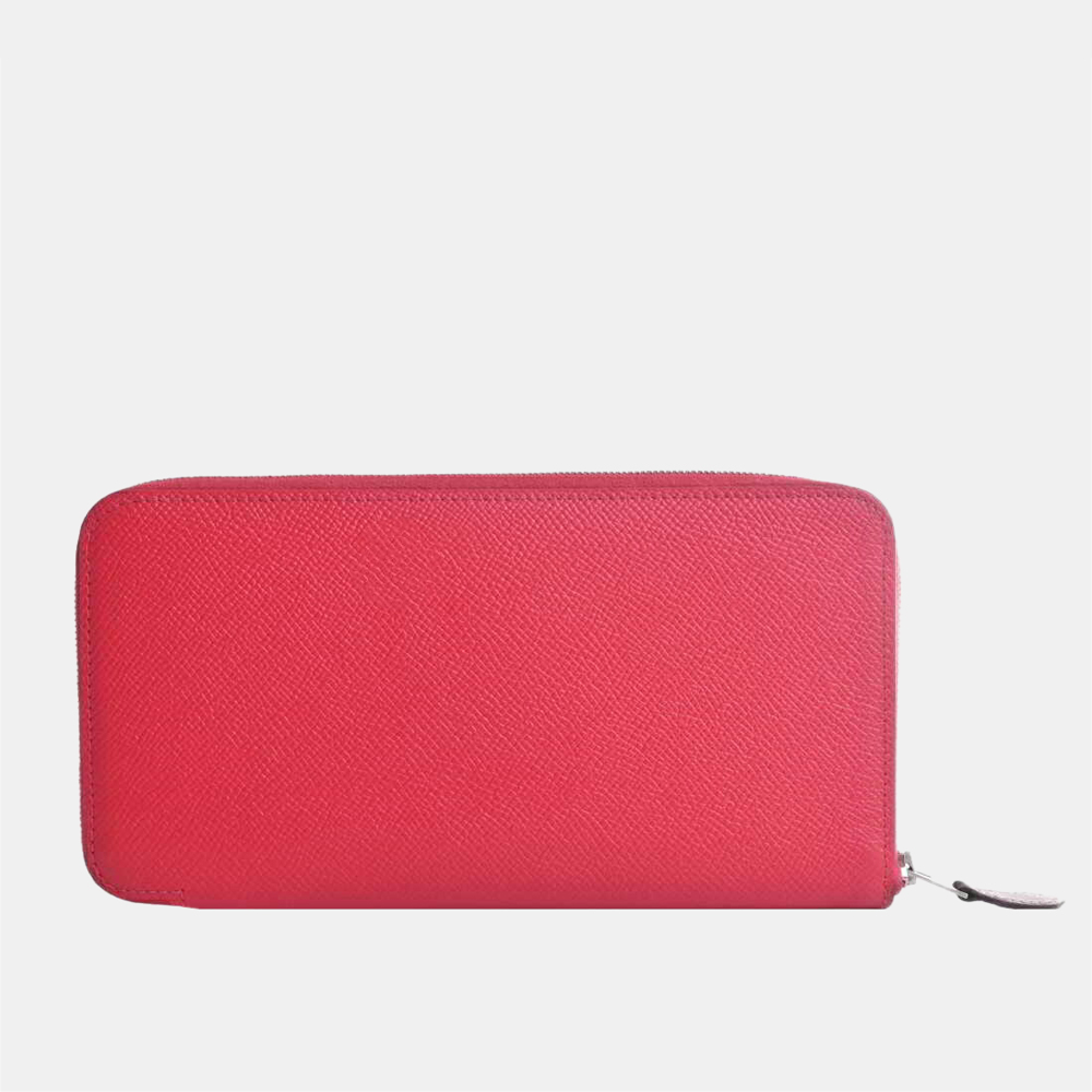 

Hermes Epson Azap Long Silk In Round Wallet Red
