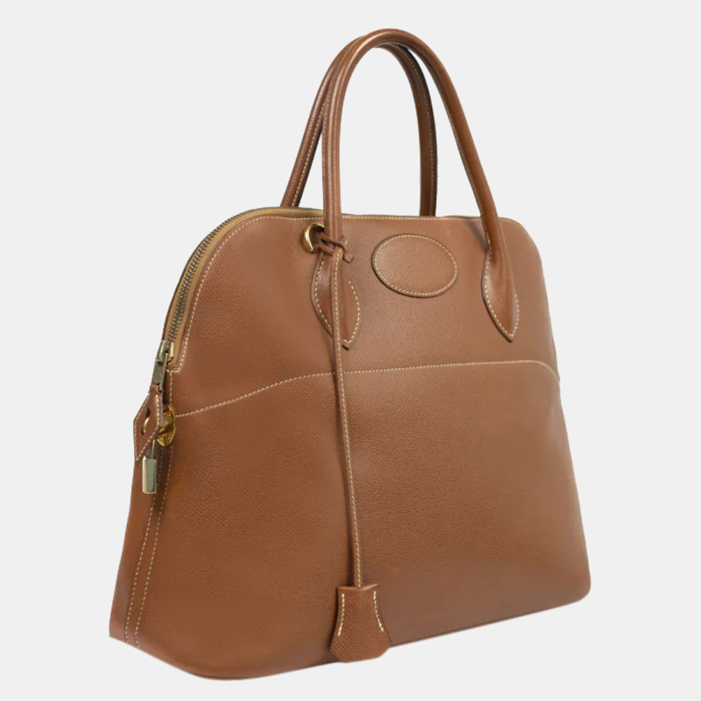 

Hermes Browm Leather Bolide Shoulder bag, Brown