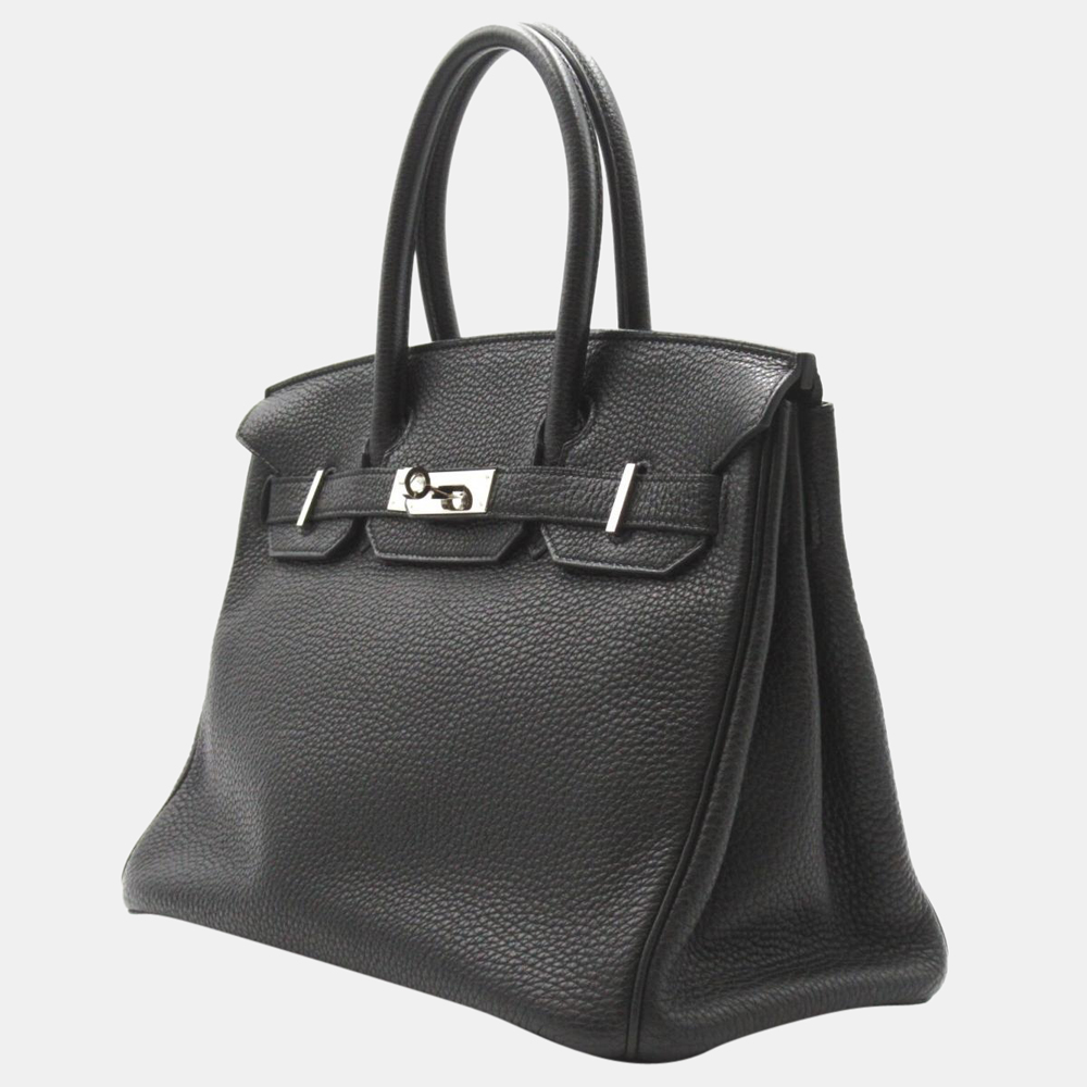 

Hermes Black Togo Leather Palladium Hardware Birkin 30 Bag