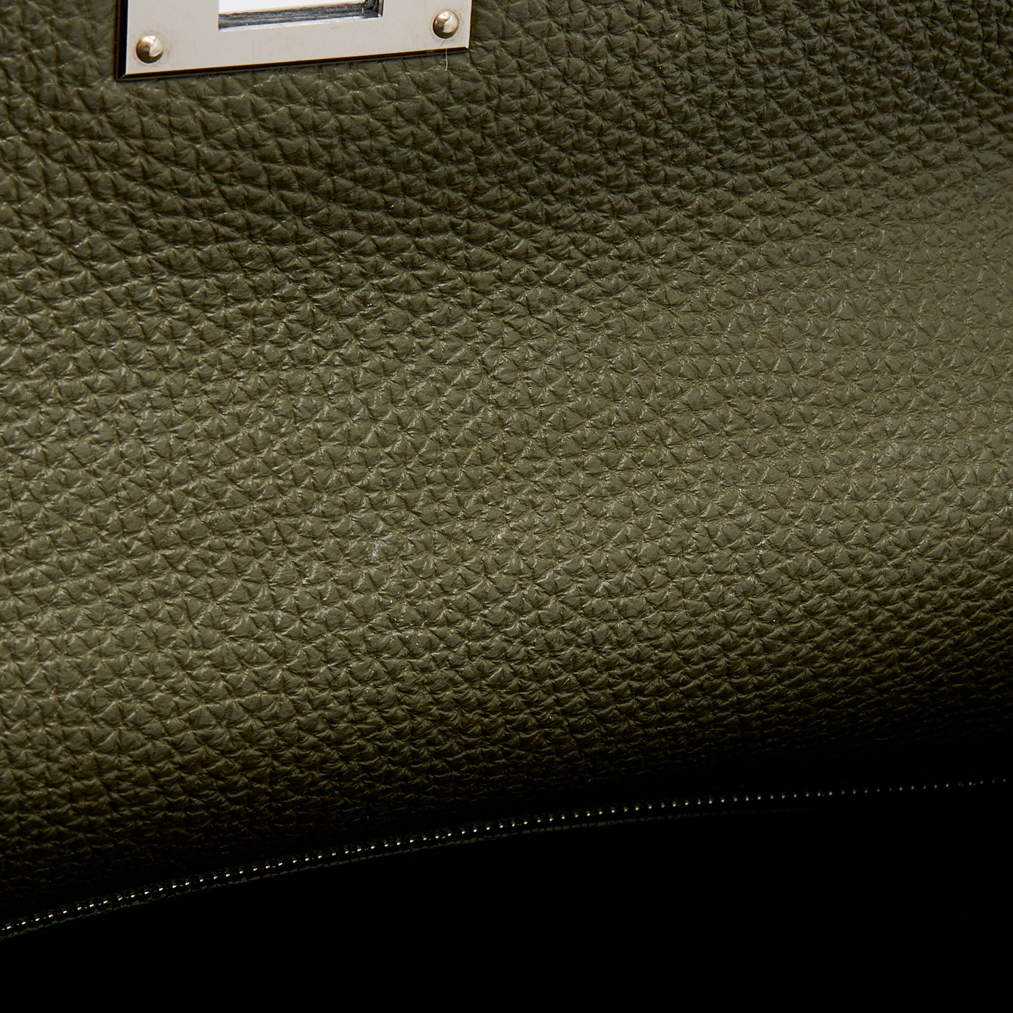 Hermes Vert Veronese Togo Leather Palladium Finish Retourne Kelly 32 Bag  Hermes