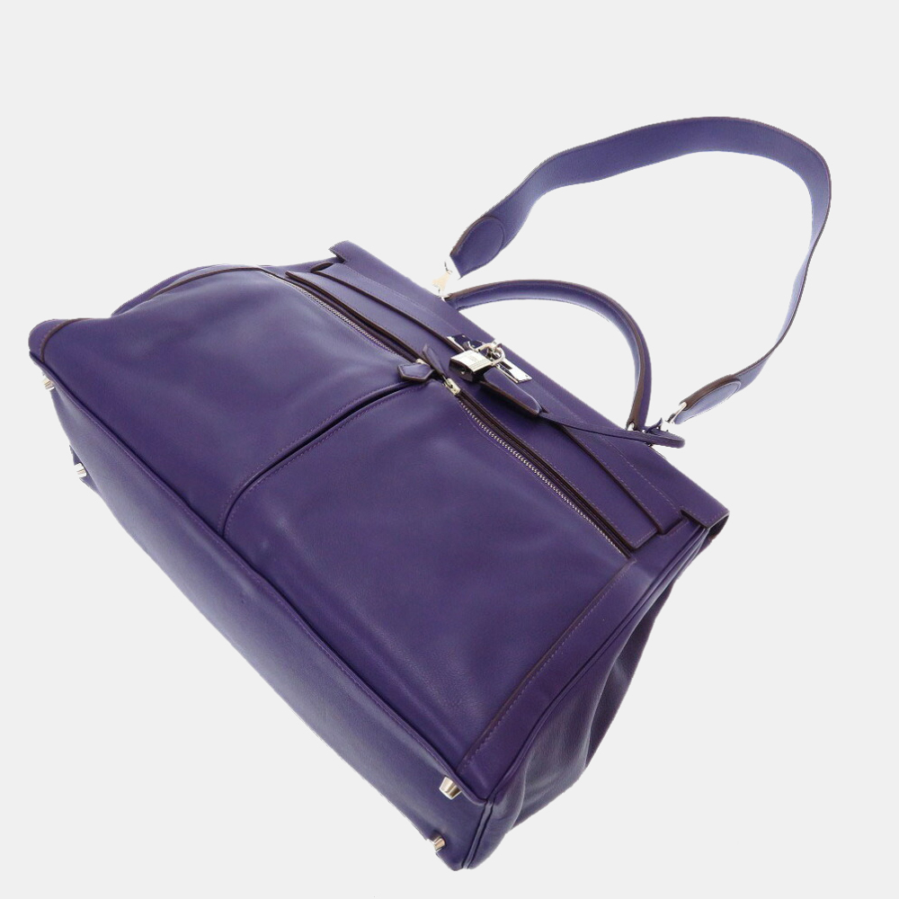 

Hermes Kelly Raki 40 Vaux Swift Iris â¡ N engraved handbag bag purple 0050 HERMES