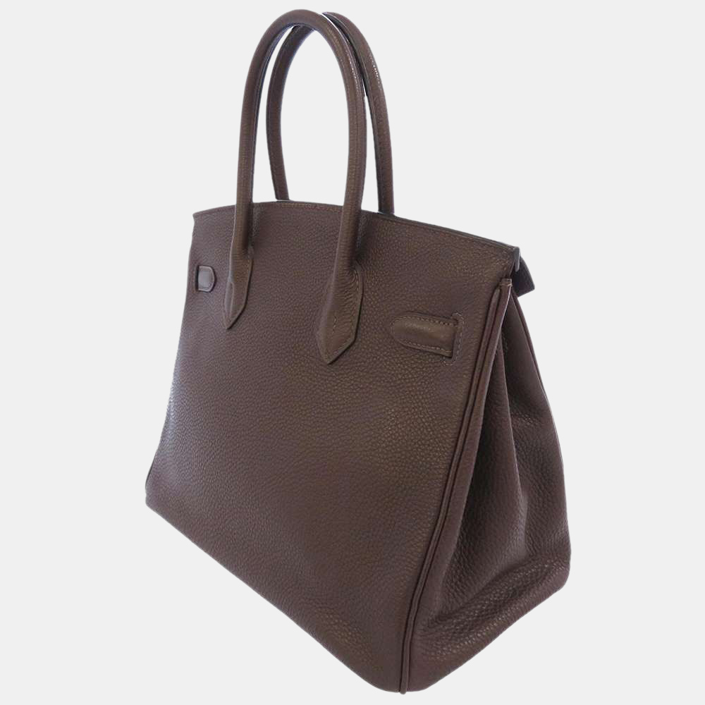 

Hermes Brown/Chocolate Togo Leather Palladium Hardware Birkin 30 Bag