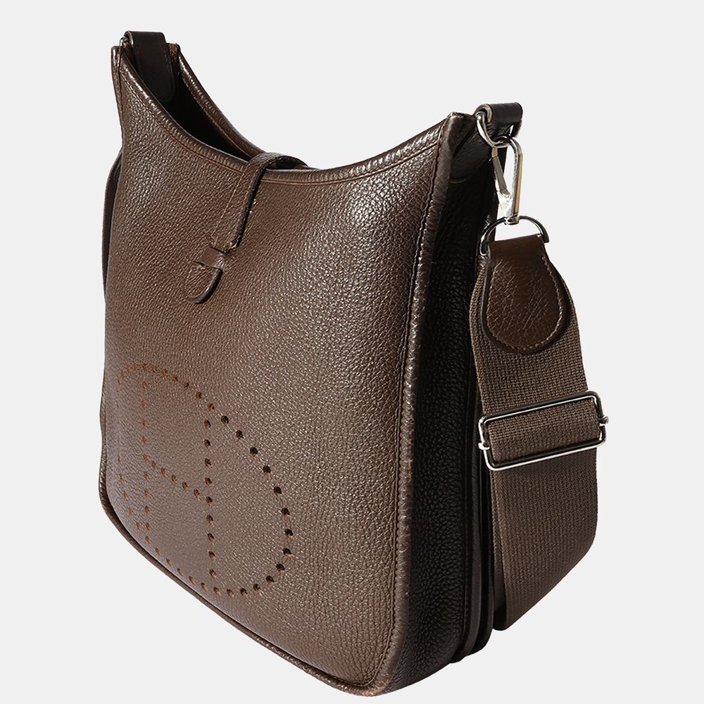 

Hermes Chocolat Clémence Evelyne III 29 PHW, Brown