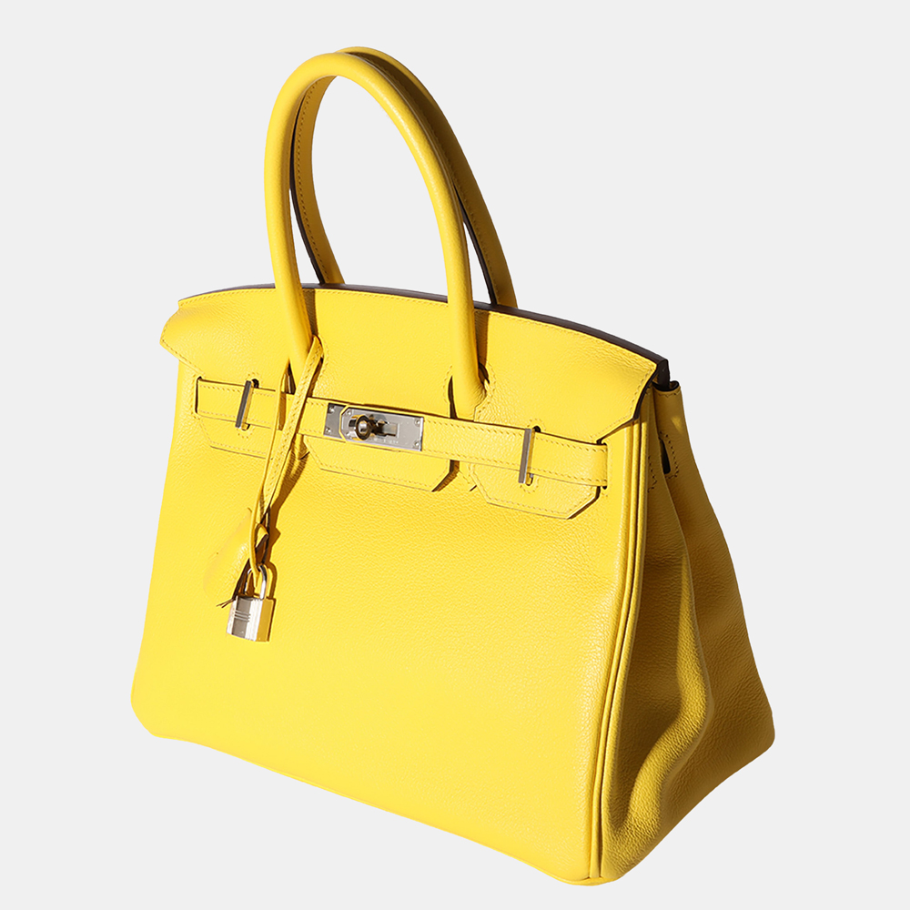 

Hermes Jaune De Naples Novillo Birkin 30 PHW, Yellow