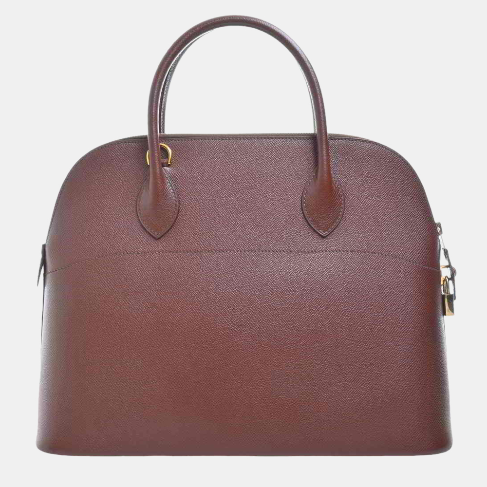 

Hermes Kushbel Bored 37 Handbag Brown