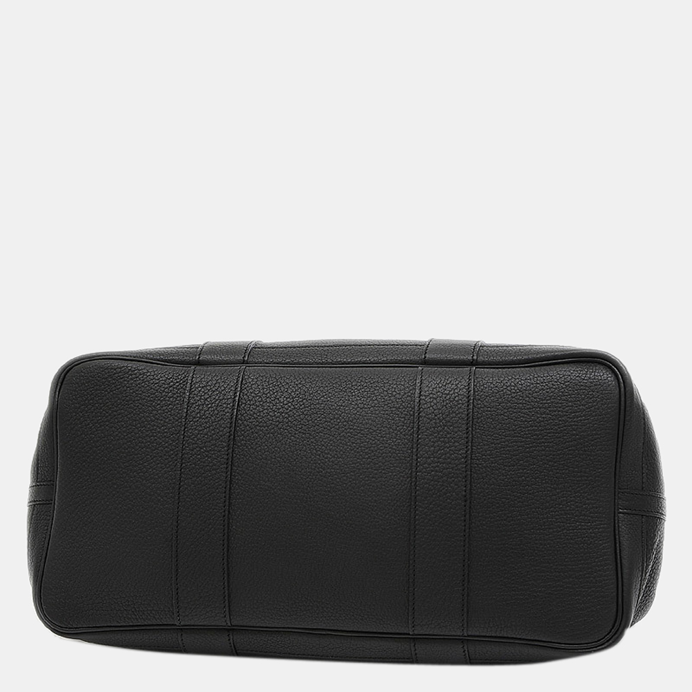 

Hermes Garden Party PM 36 Negonda Black  Engraved Handbag