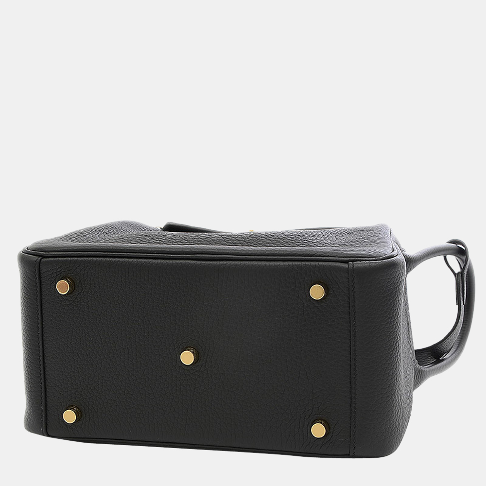 

Hermes Lindy 26 Taurillon Clemence Black U Engraved Handbag Shoulder Bag
