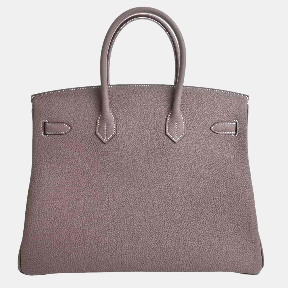 

Hermes Togo Birkin 35 Handbag Greige, Grey