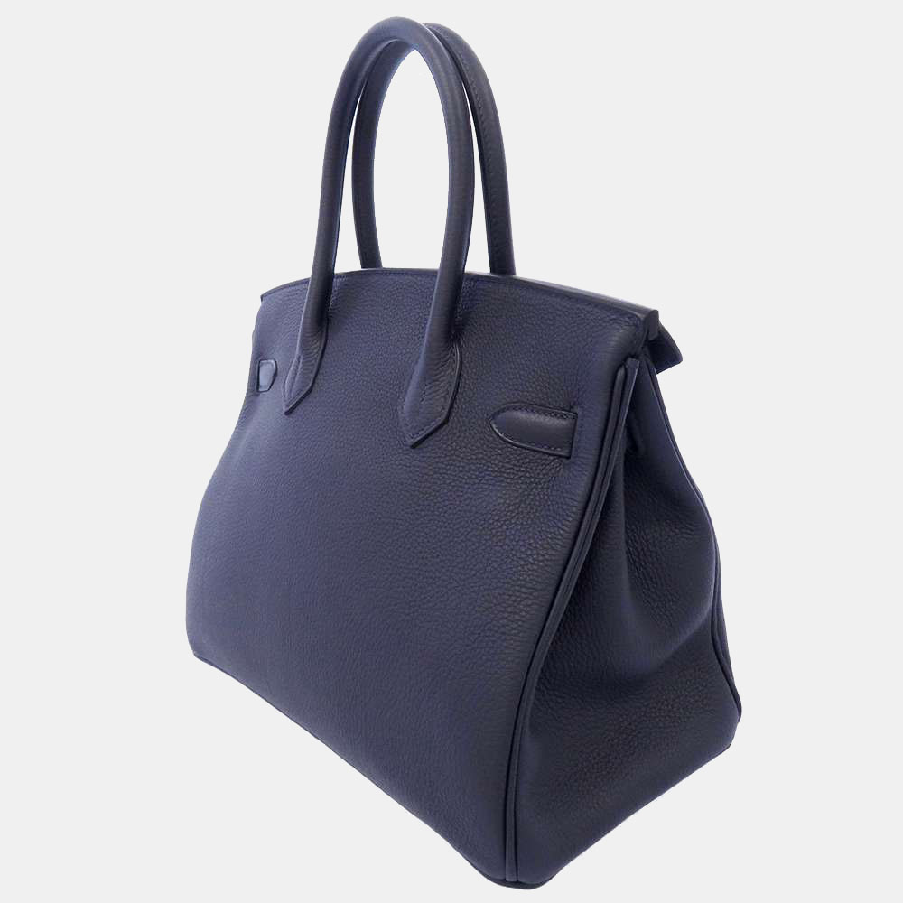 

Hermes Blue Togo Leather Palladium Hardware Birkin 30 Bag