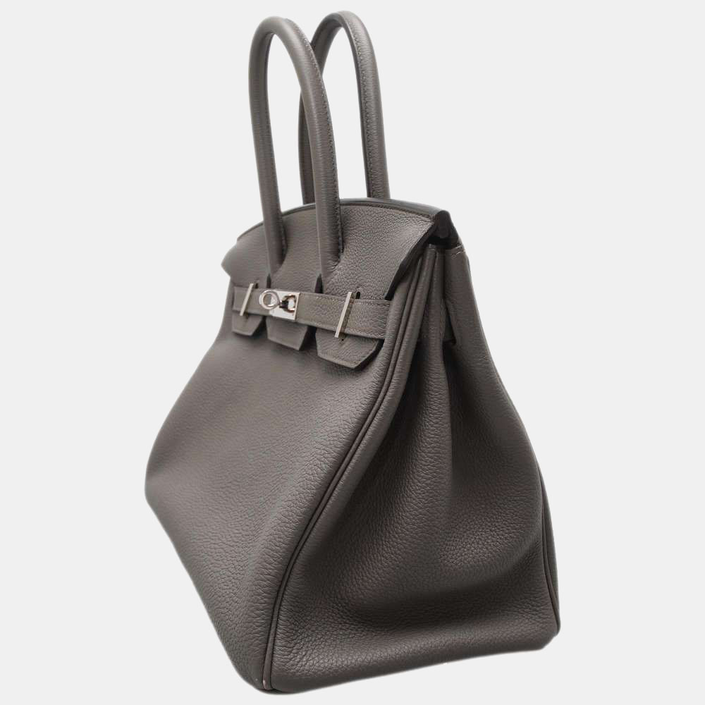 

Hermes Grey Togo Leather Palladium Hardware Birkin 30 Bag
