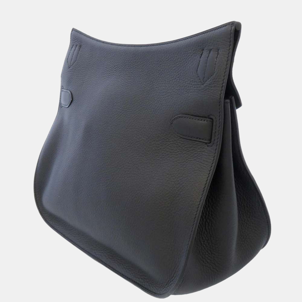 

Hermes Black Taurillon Clemence Leather Jypsiere 34 Shoulder Bag