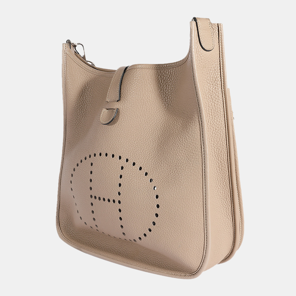 

Hermes Gris Asphalte ClÃ©mence Evelyne III 33 PHW, Brown